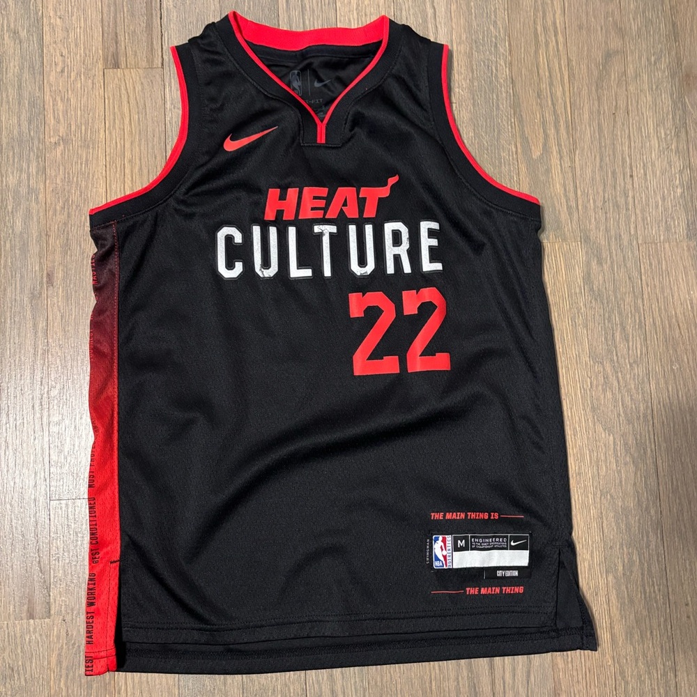 Nike Miami heat culture Jimmy Butler  #22  Basketball Jersey youth medium